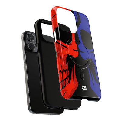 Crimson Cobalt Skulls · Tough+ Phone Case for iPhone · Magsafe