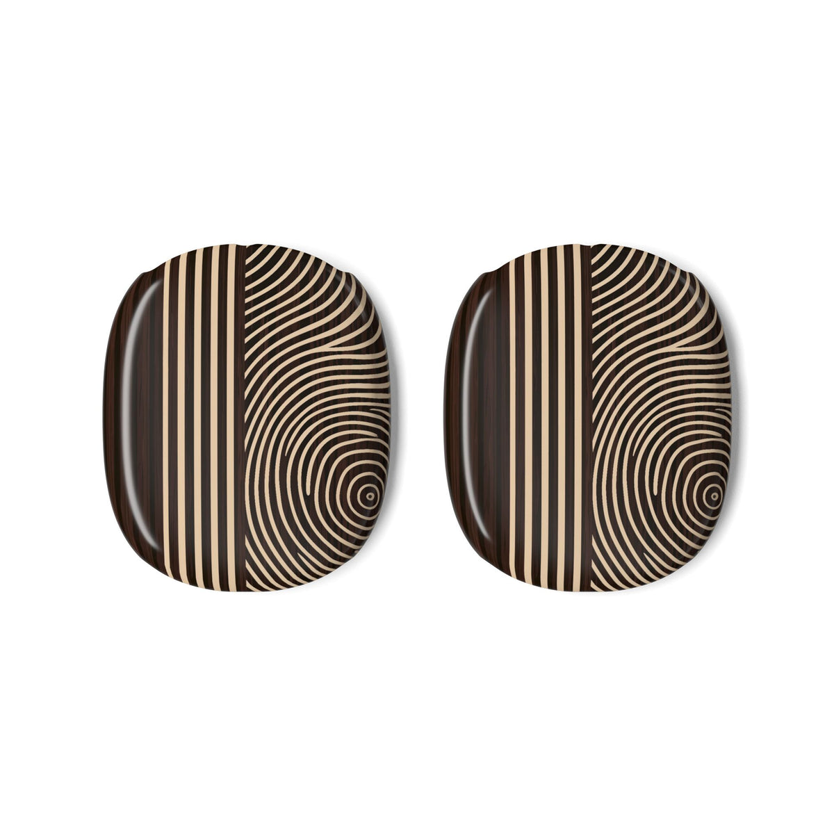 Timber Ring Contour · Hard Case for AirPods Max · Brown