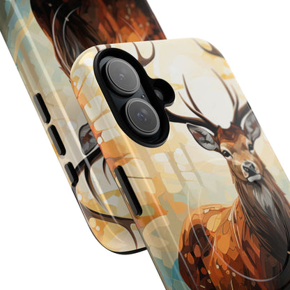 Glowing Stag iPhone 16 Plus Case - Tough+ - CASE•BOB