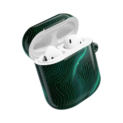 Emerald Topo Ridge · Hard Case for AirPods & AirPods Pro · Green