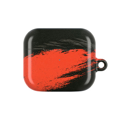 Crimson Raptor Noir · Hard Case for AirPods & AirPods Pro · Black