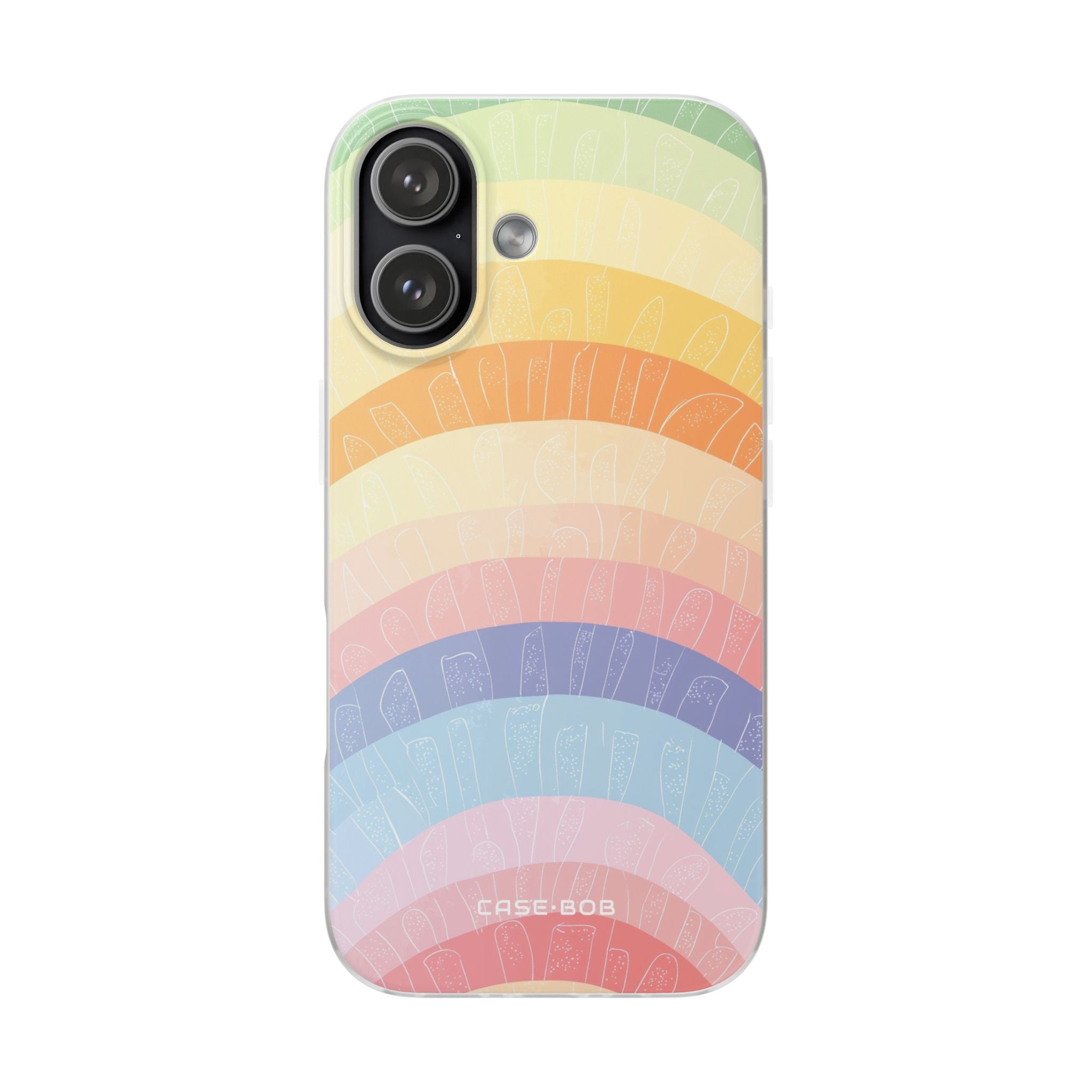 Pastel Rainbow Bands iPhone 17 Case - Soft - CASE•BOB