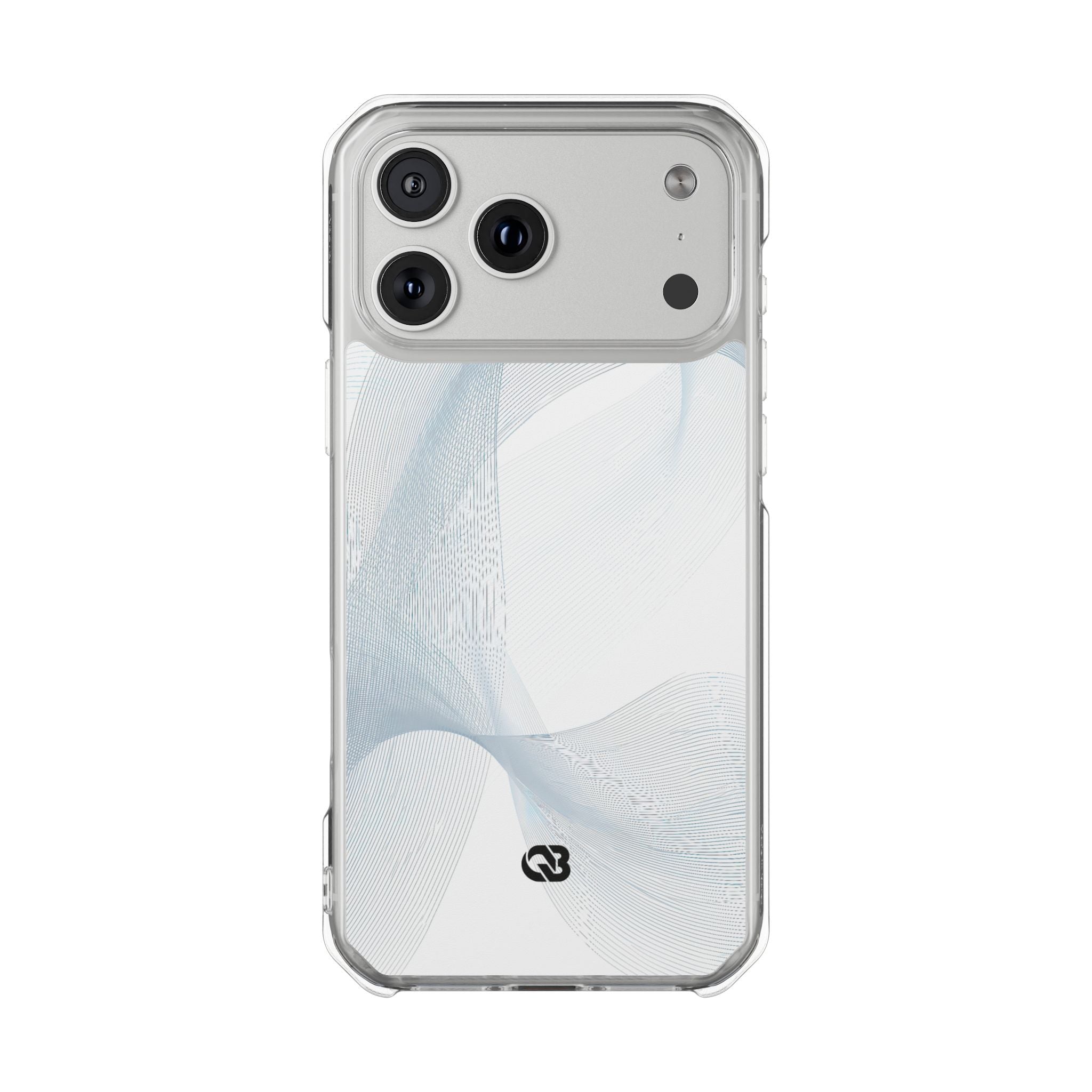 White Impact MagSafe Phone Case for iPhone - Arctic Line Current