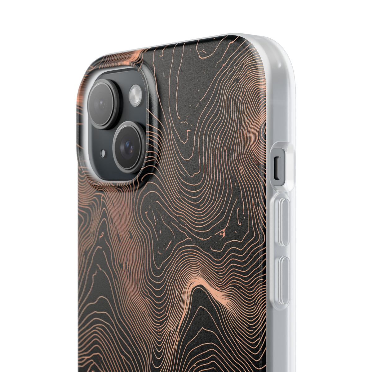 Mesa Elevation Contour · Lite Phone Case for iPhone ·  Black