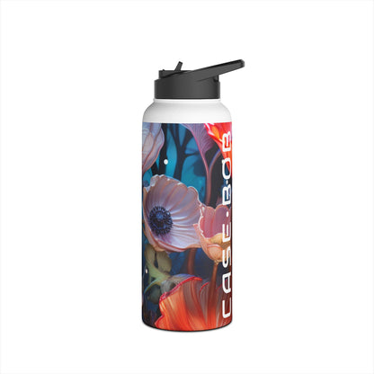 Glowing Petals - Stainless Steel Water Bottle