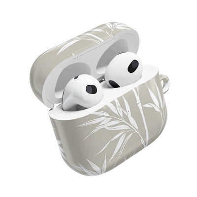 Serene Bamboo · Hard Case for AirPods & AirPods Pro · Beige
