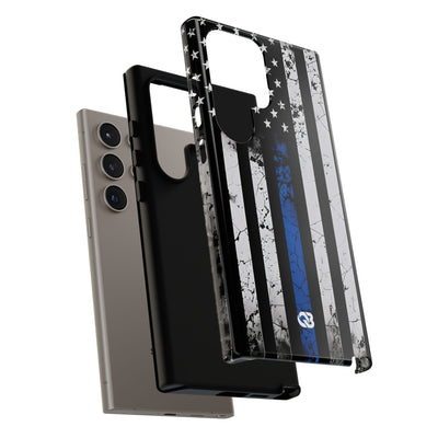 Gritty Cobalt Flag · Tough Handyhülle für Samsung