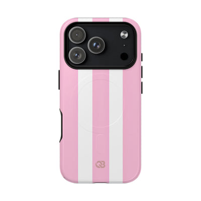 Soft Pink Stripe · Tough+ Magsafe