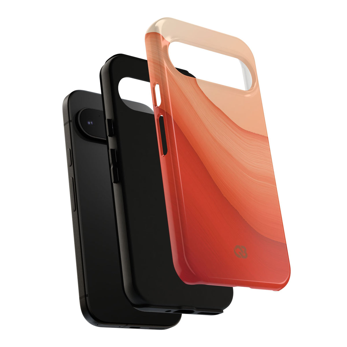 Terracotta Flow · Tough Phone Case for Pixel ·  Orange