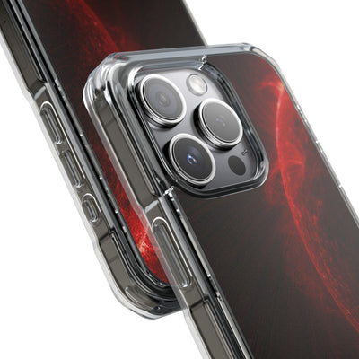 Red Impact MagSafe Phone Case for iPhone - Solar Crimson Flare