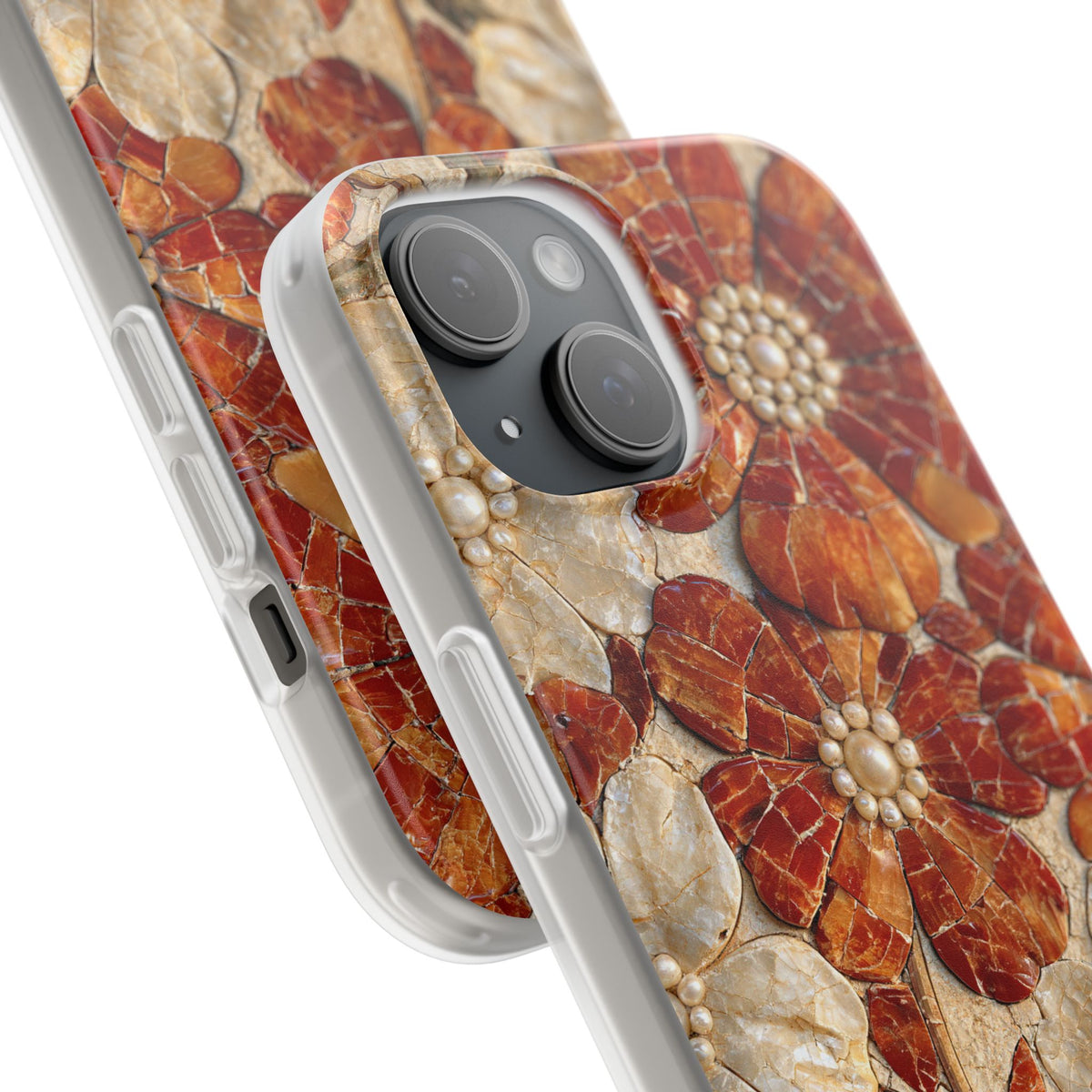 Carnelian Pearl Bloom · Lite Phone Case for iPhone ·  Orange