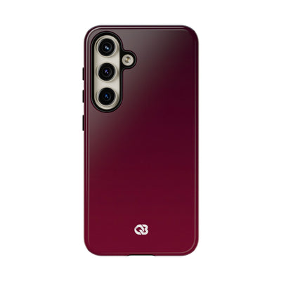 Red Tough Phone Case for Samsung - Deep Sangria Gradient