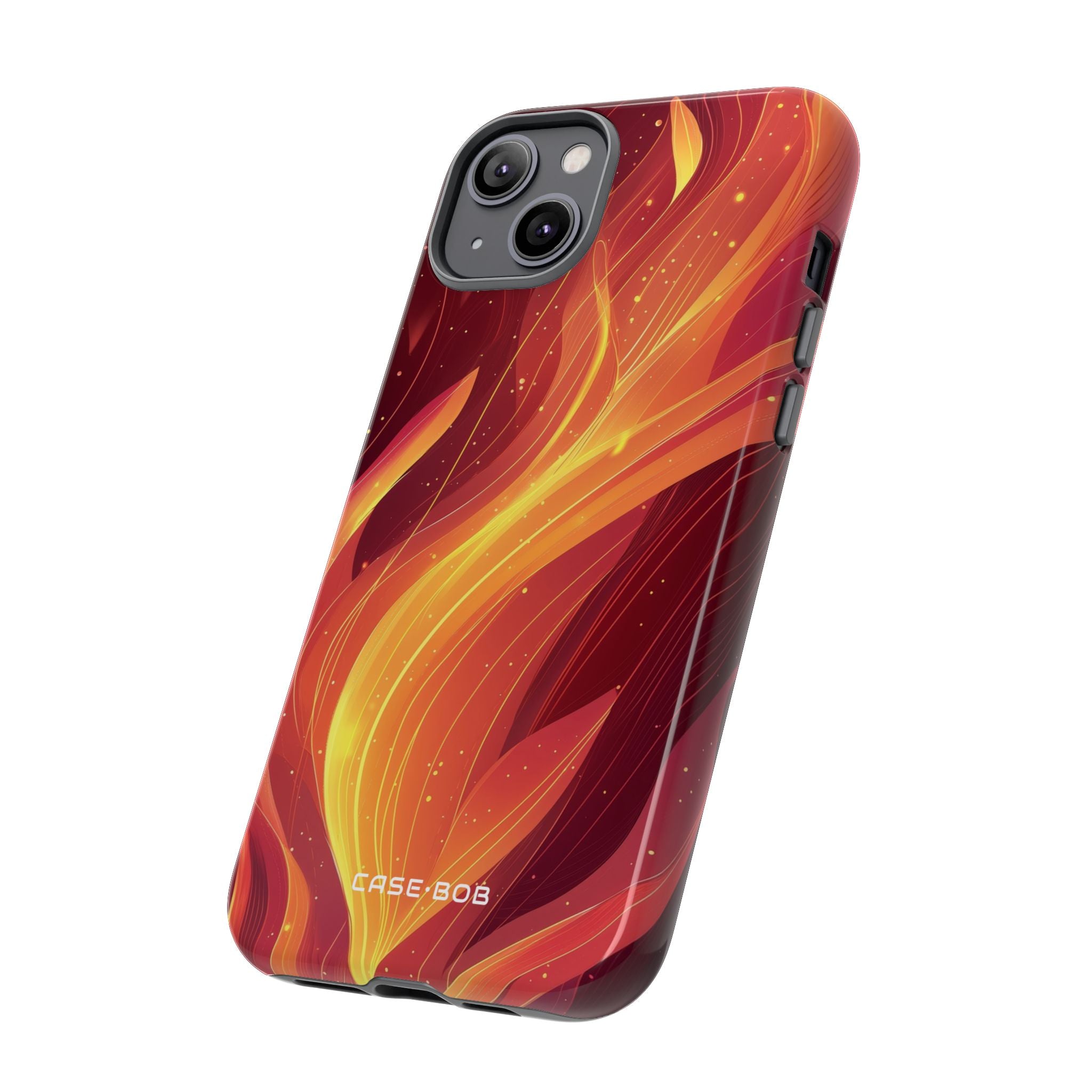 Flaming Flow iPhone 14 Plus hoesje - Tough