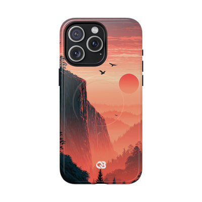 Orange Tough 2.0 Magsafe Phone Case for iPhone - Crimson Ridge Flight