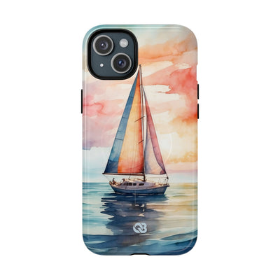 Crimson Horizon Sail · Tough+ Phone Case for iPhone · Magsafe