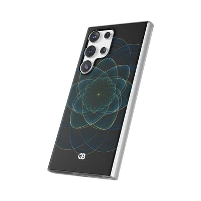 Blue Lite Phone Case for Samsung - Celestial Wireframe Bloom