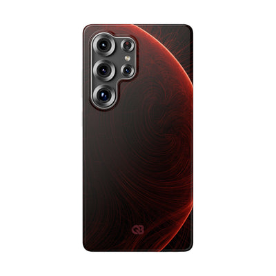 Red Lite Phone Case for Samsung - Crimson Flare Flux
