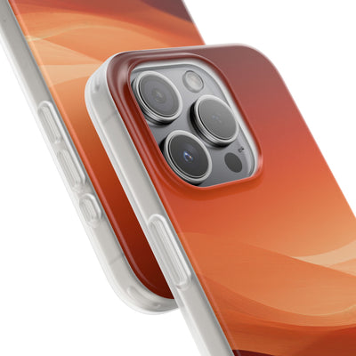 Orange Lite Phone Case for iPhone - Crimson Dune Gradient