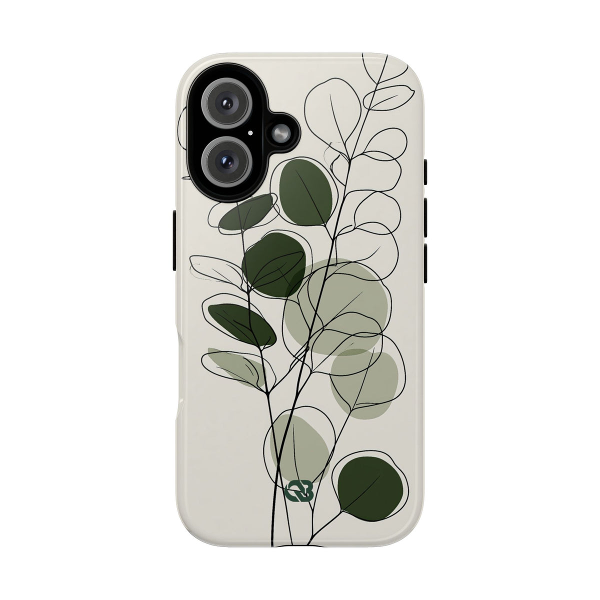 Eucalyptus Foliage Study · Tough Phone Case for iPhone · Green
