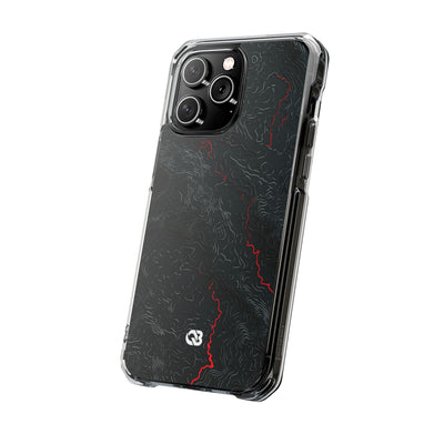 Crimson Rift · Clear Impact Magnetic Phone Case for iPhone ·  Black