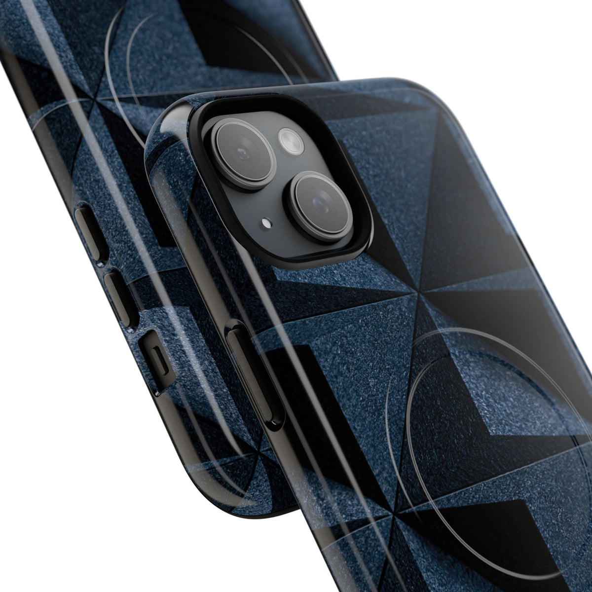 Faceted Slate · Tough 2.0 Magnetic Phone Case for iPhone · Blue