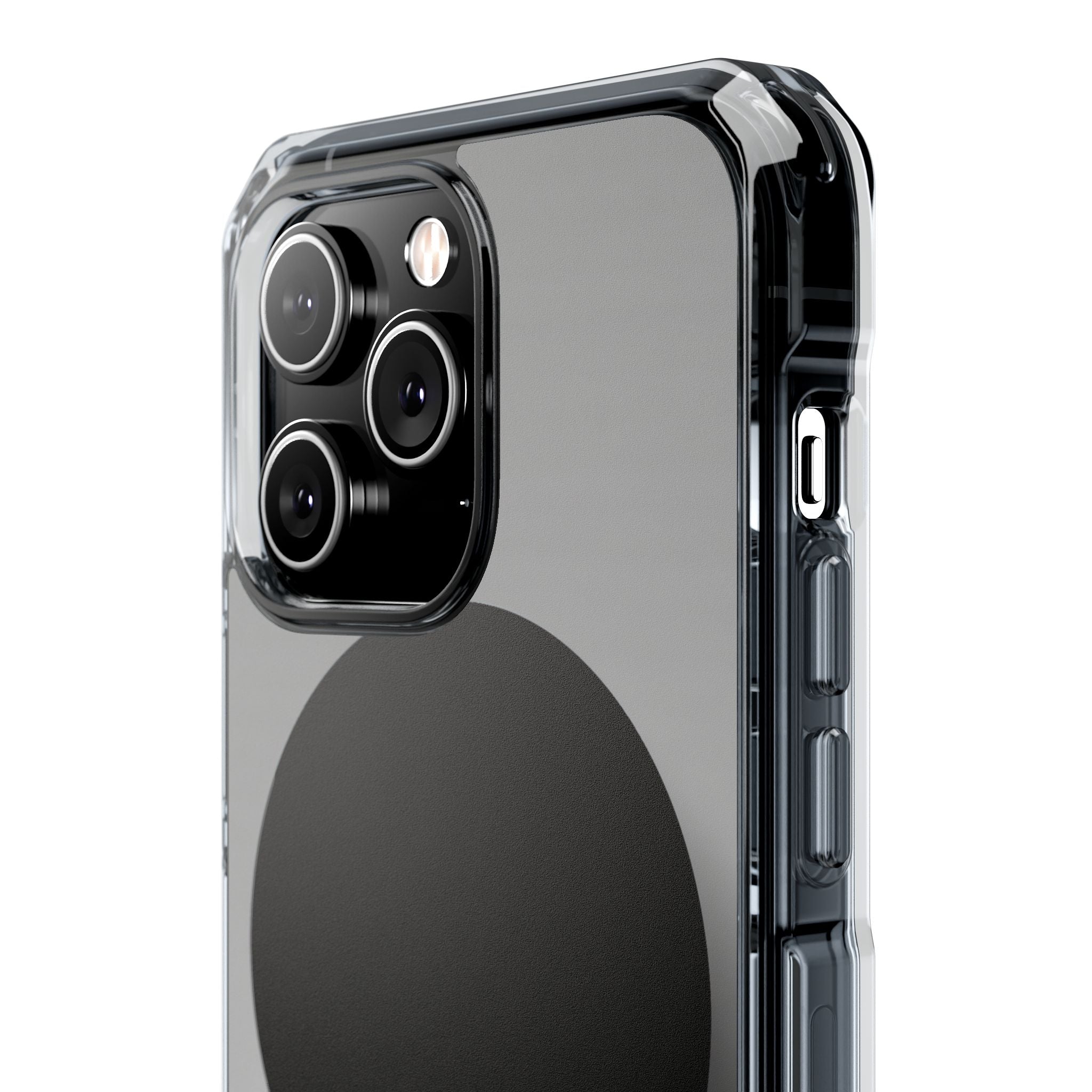 Grey Impact MagSafe Phone Case for iPhone - Matte Onyx Sphere
