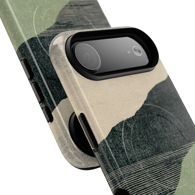 Green Tough 2.0 Magsafe Phone Case for iPhone - Moss Ridge Grain