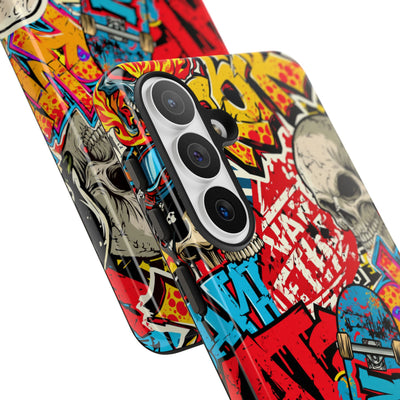 Skate Skull Riot · Tough Phone Case for Samsung · Red
