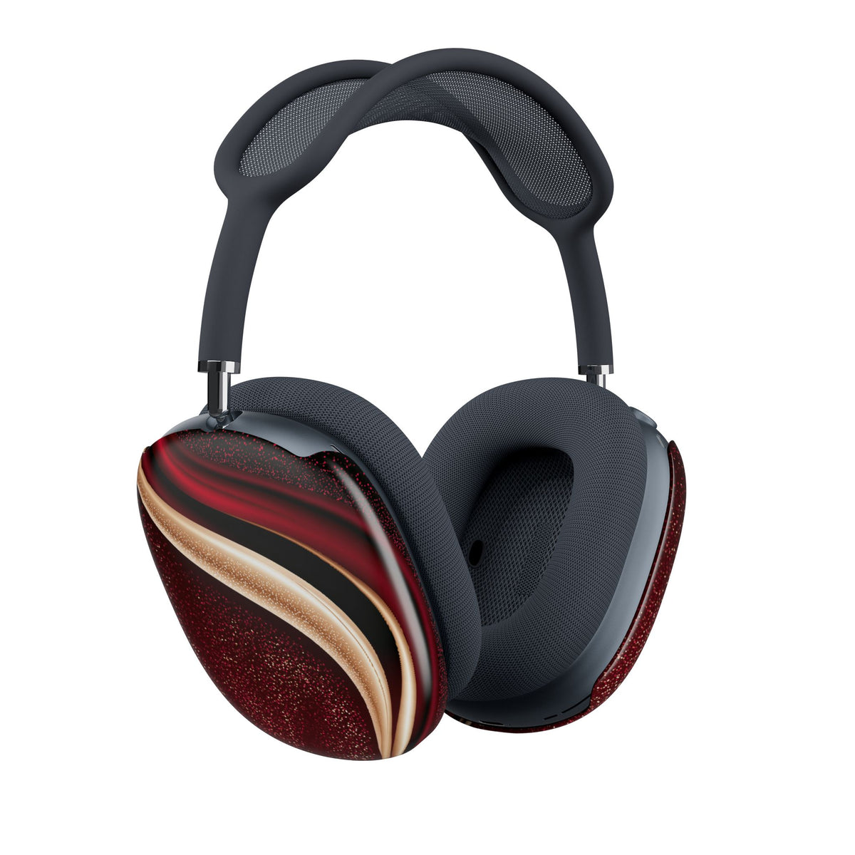 Gilded Crimson Flow · Hard Case for AirPods Max · Red