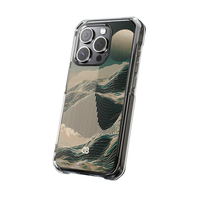 Green Impact MagSafe Phone Case for iPhone - Lunar Moss Topography