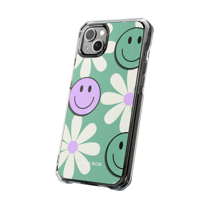 Smiley Daisy Glow iPhone 14 Plus Cover - Impact