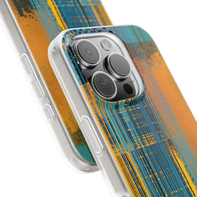 Cyber Glitch Stream · Lite Phone Case for iPhone ·  Teal