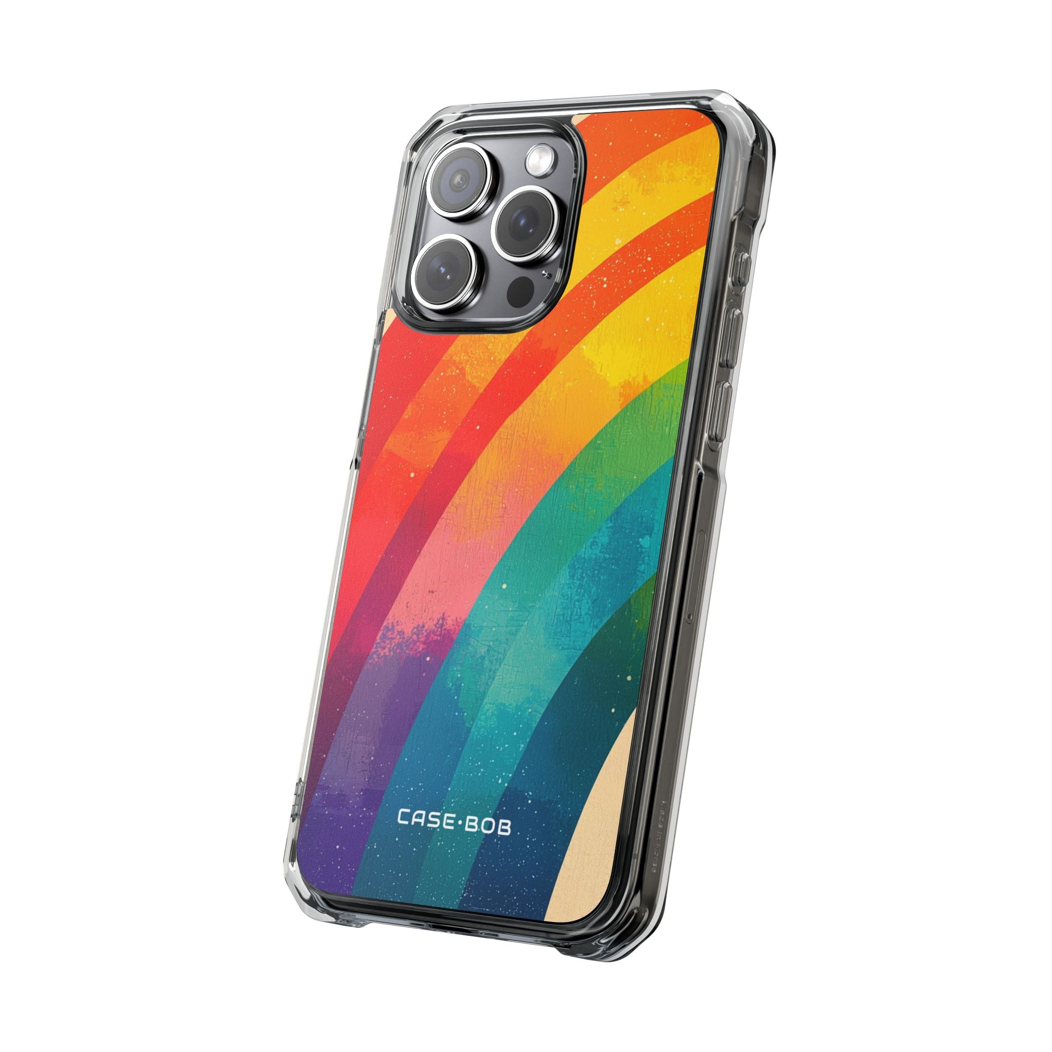 Textured Rainbow Arc iPhone 15 Pro Max Case - Impact