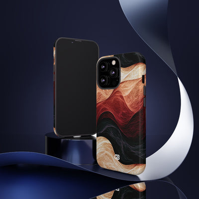 Ember Wave Dispersion · Tough Phone Case for iPhone · Red