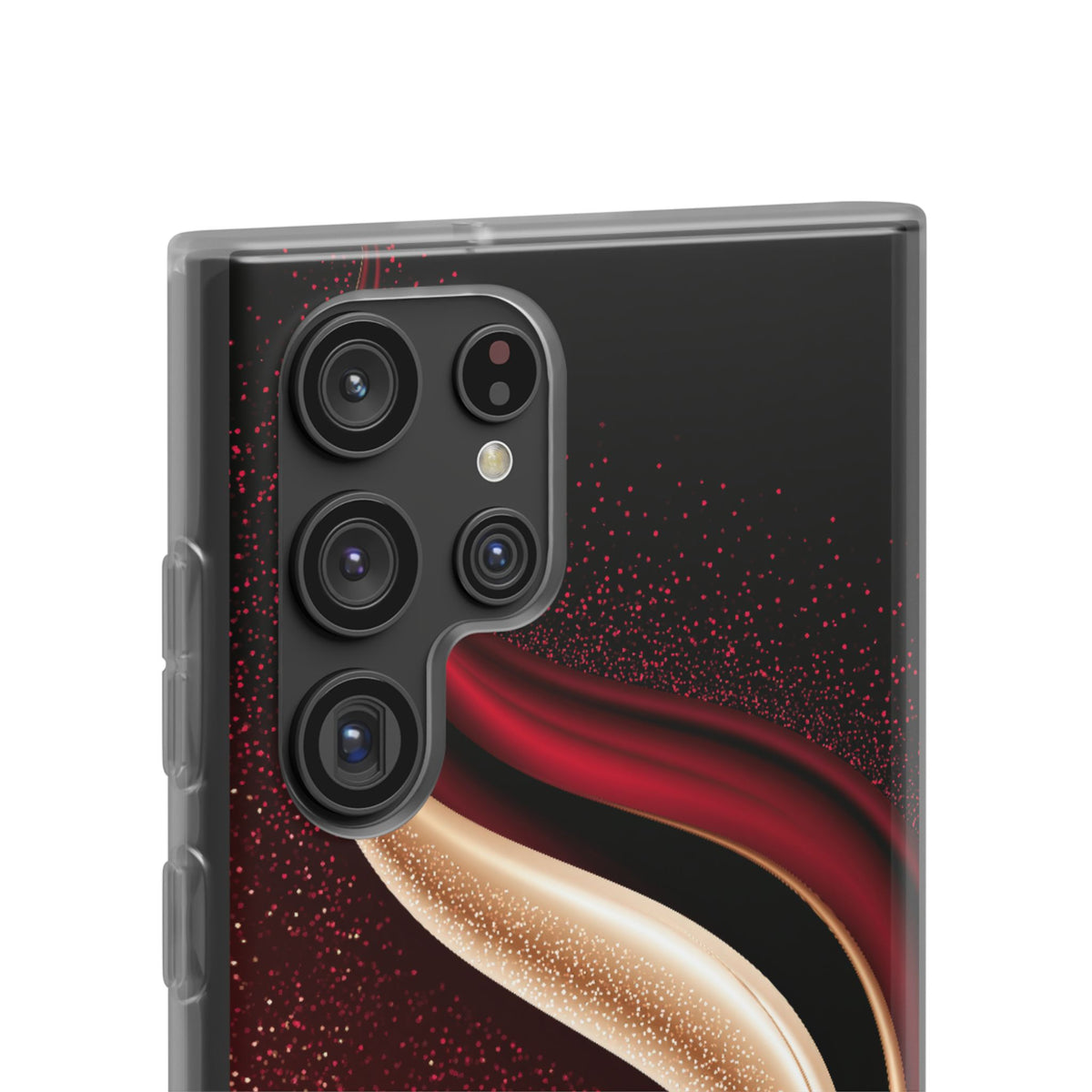 Gilded Crimson Flow · Lite Phone Case for Samsung · Red