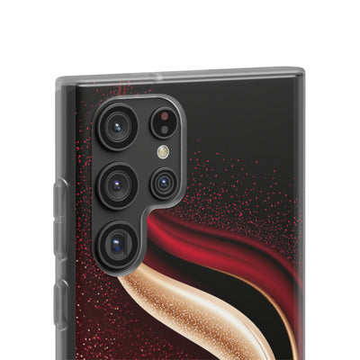 Gilded Crimson Flow · Lite Phone Case for Samsung · Red