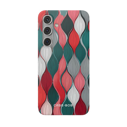Leaf Cascade Teal Samsung S24 Plus Case - Soft