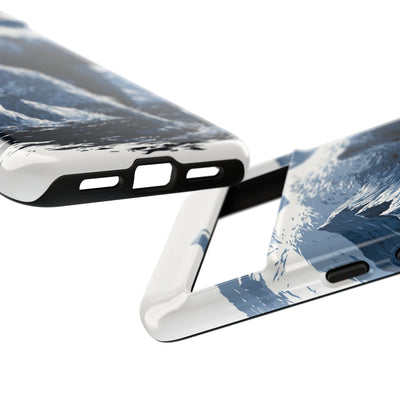 Fjord Summit Bear · Tough Phone Case for Pixel ·  Blue