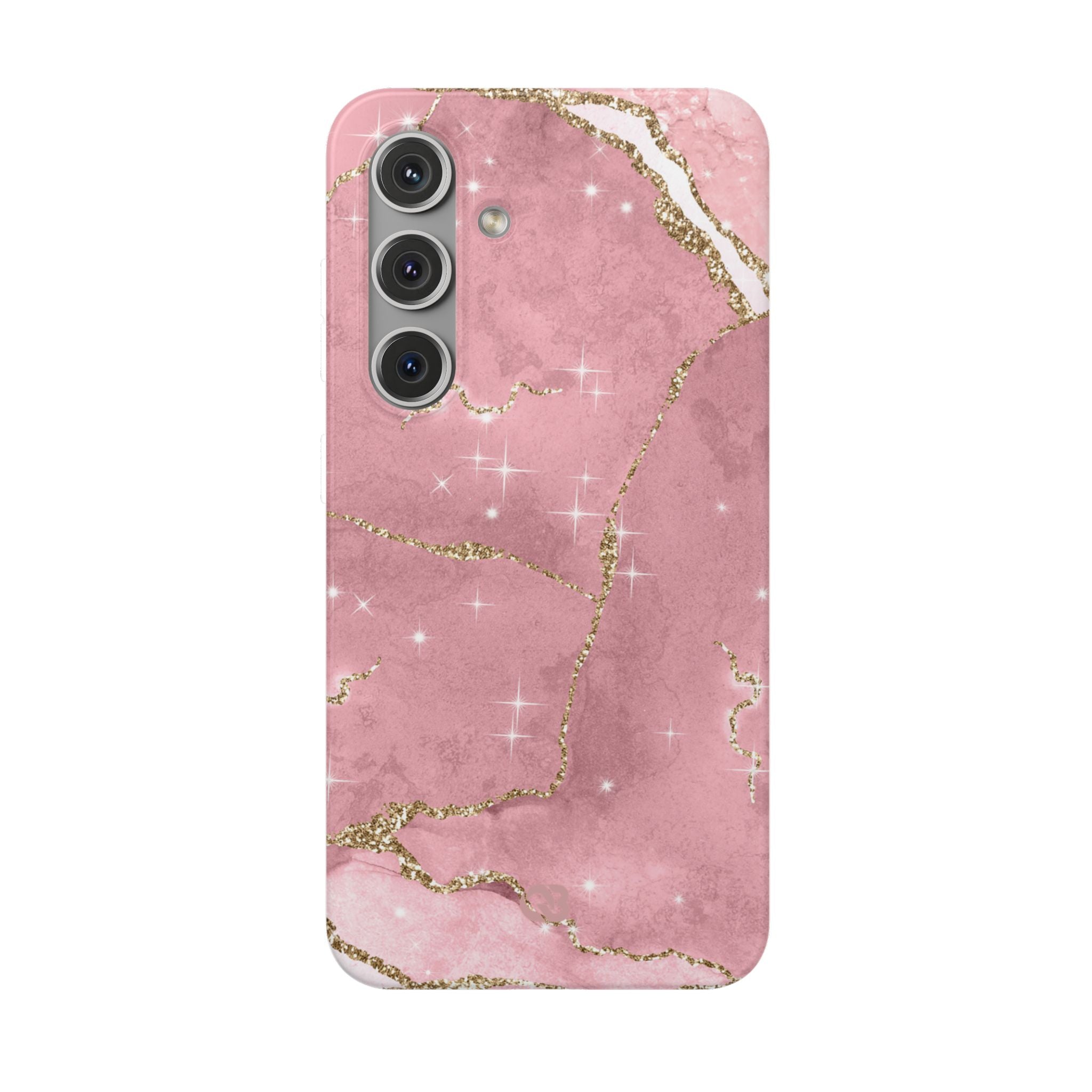 Rose Sparkle Marble · Soft Phone Case for Samsung