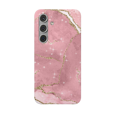 Rose Sparkle Marble · Soft Phone Case for Samsung