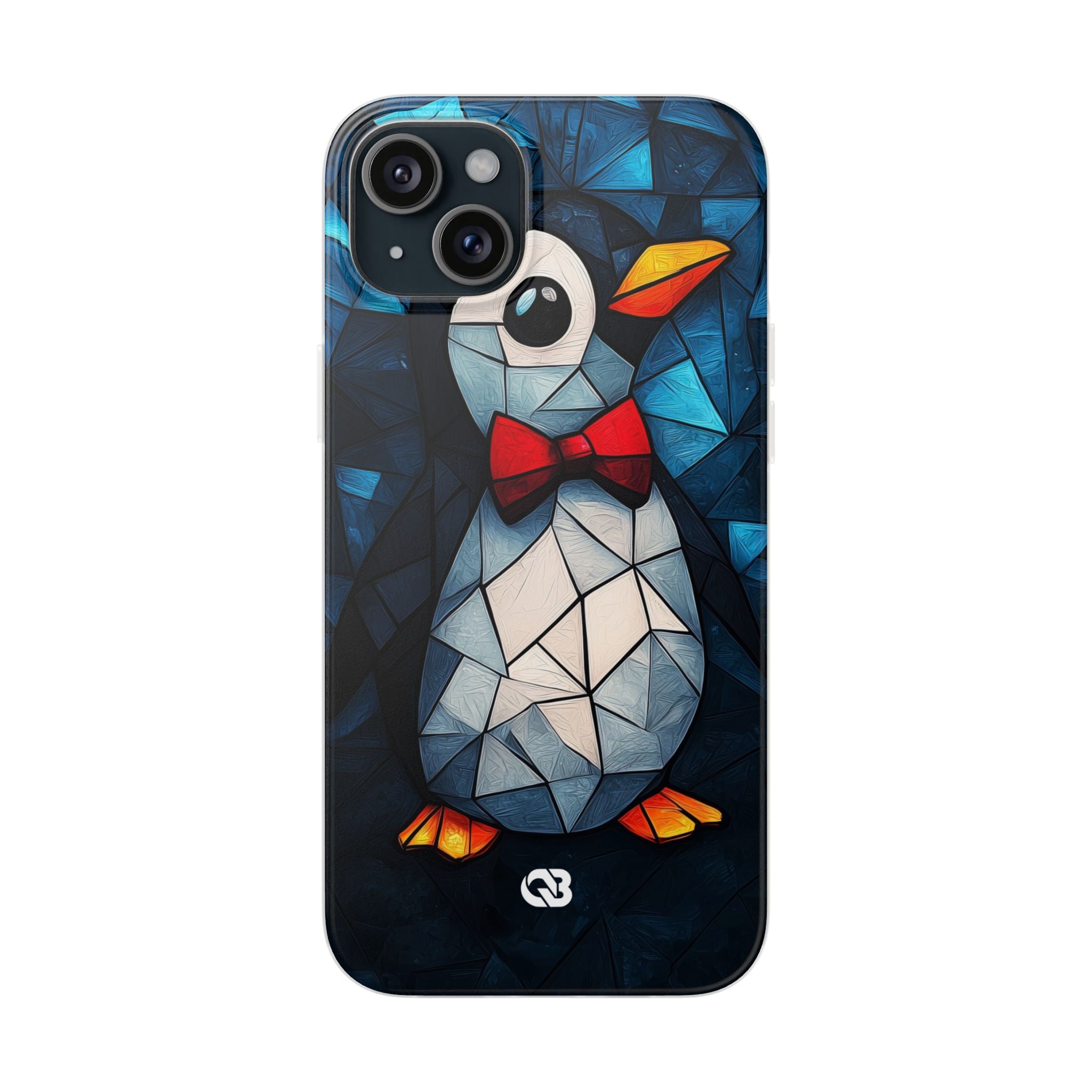 Mosaic Bowtie Penguin · Soft Phone Case for iPhone