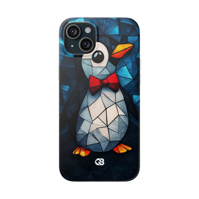 Mosaic Bowtie Penguin · Soft Phone Case for iPhone