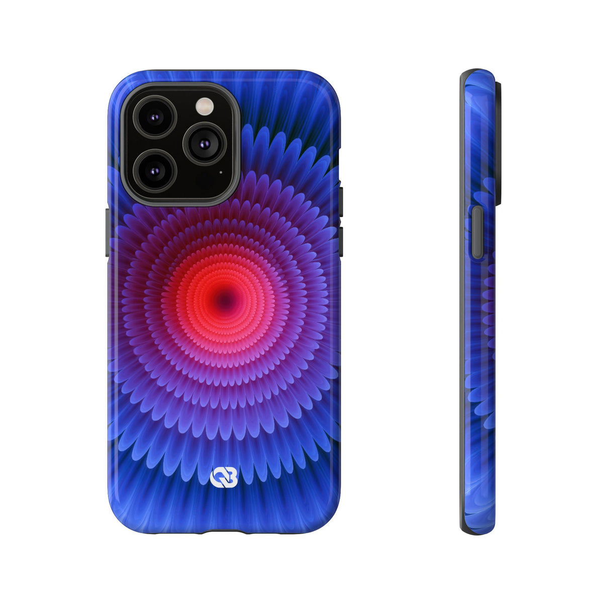 Radial Spectrum Bloom · Tough Phone Case for iPhone · Blue
