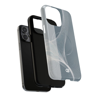 Grey Tough 2.0 Magsafe Phone Case for iPhone - Slate Mesh Horizon