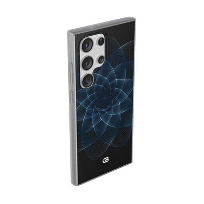 Blue Lite Phone Case for Samsung - Cobalt Geometric Bloom