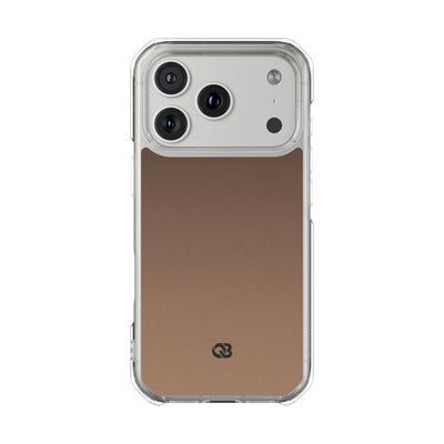Umber Fade · Clear Impact Magnetic Phone Case for iPhone ·  Brown