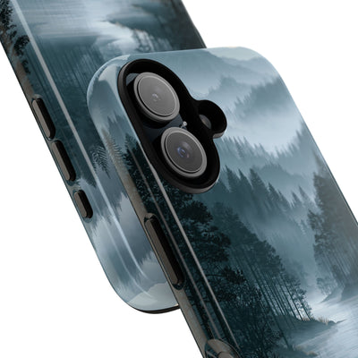 Silent Nordic Fjord · Tough Phone Case for iPhone · Blue