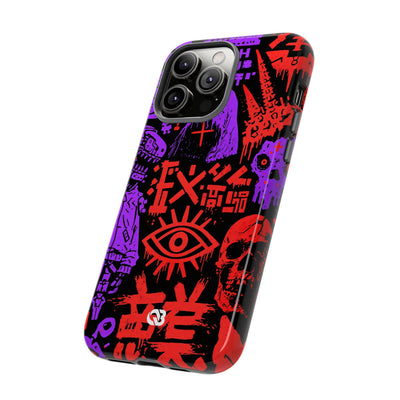 Underground Cyber Glyphs · Tough Phone Case for iPhone · Black