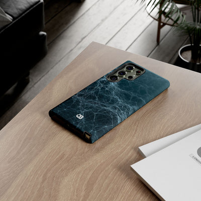 Teal Tough Phone Case for Samsung - Arctic Neural Mesh