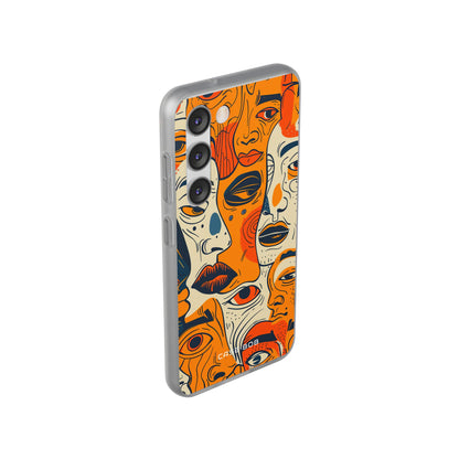 Tangled Faces Sunset Samsung S23 Case - Soft